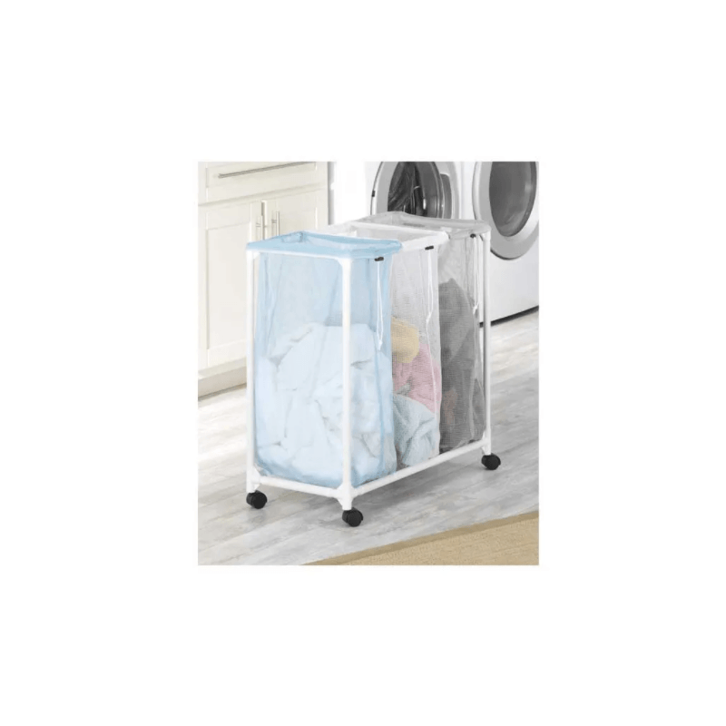 Triple Laundry Sorter with Wheels The Factory Outlet