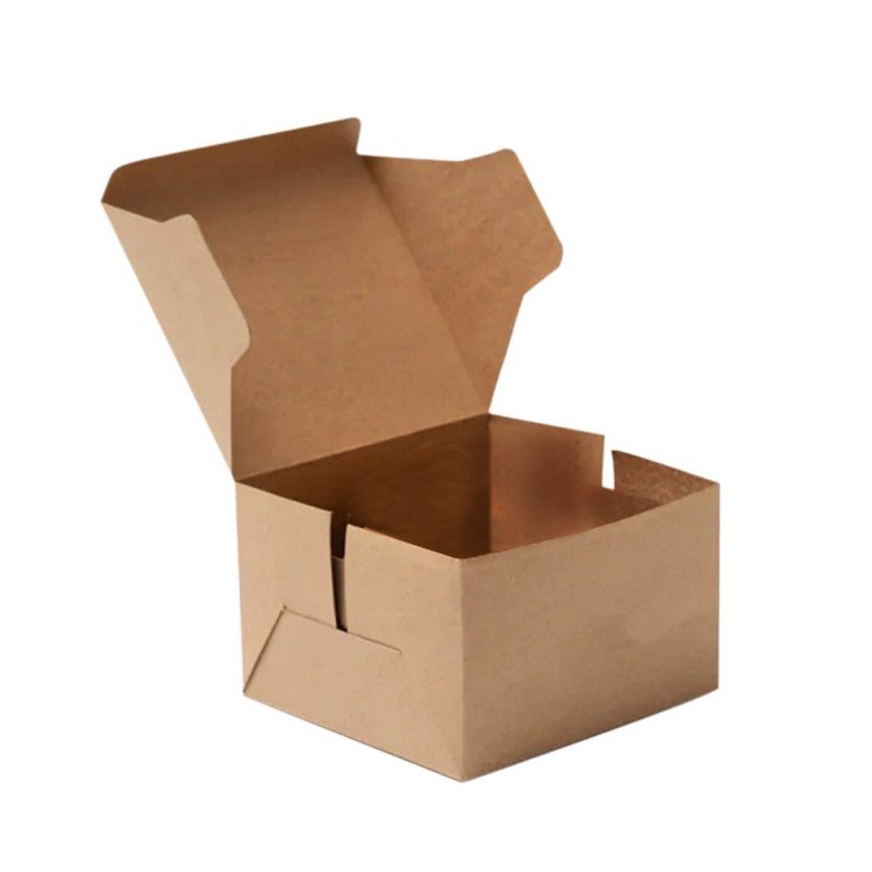 SH Kraft Cake Box (110x110x90)mm (SHA015) Smart Packaging Solutions