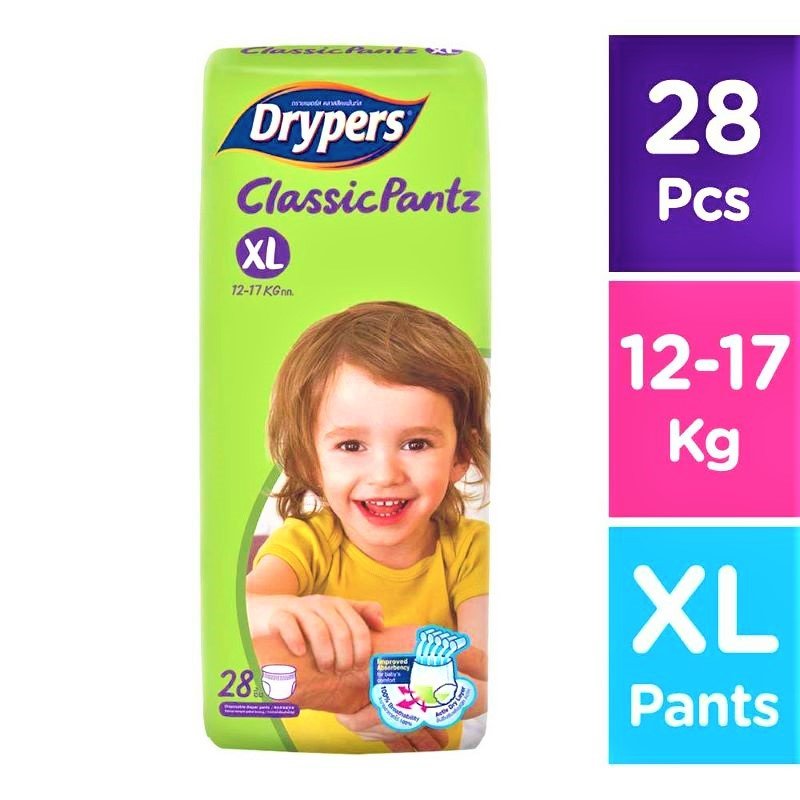 Drypers Classic Pantz Extra Large Xl 28pcs Kids Island Toys Baby Shop