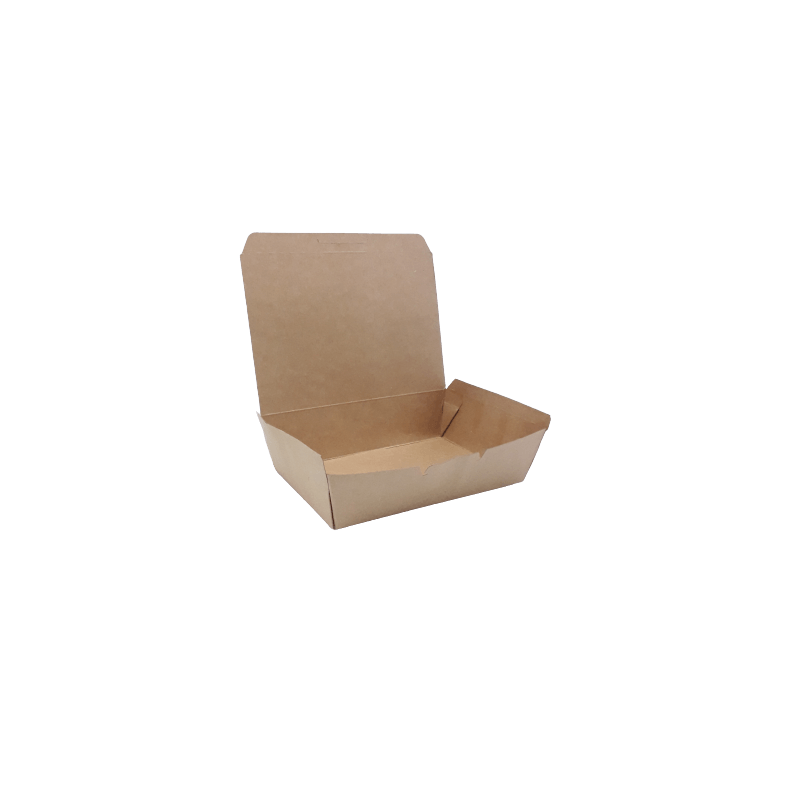 SH Kraft Box Plain 1600ml 195x140x65 mm Smart Packaging Solutions sh-kraft-box-plain-1600ml-195x140x65-mm-smart-packaging-solutions