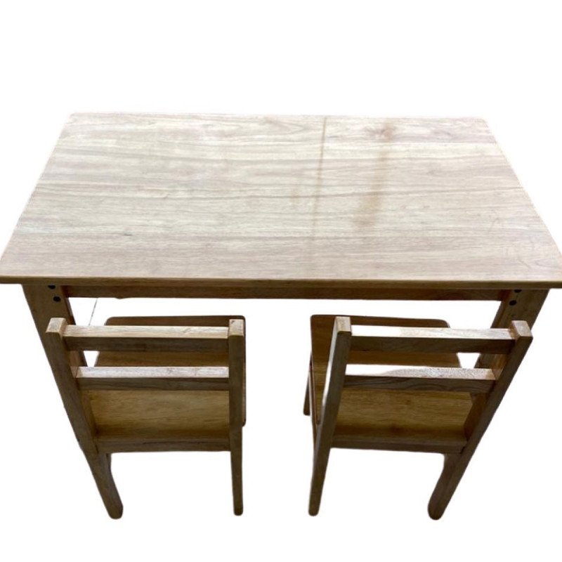 Wooden Study Table & Chair (Double) Nesh Home & Kids Sri Lanka's